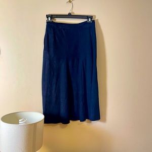 ANTONIO MELANI LUXURY BLUE SUEDE SKIRT